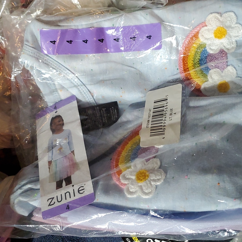Zunie Kids' Long Sleeve Dropwaist Tutu Dress nwt - Picture 4 of 4